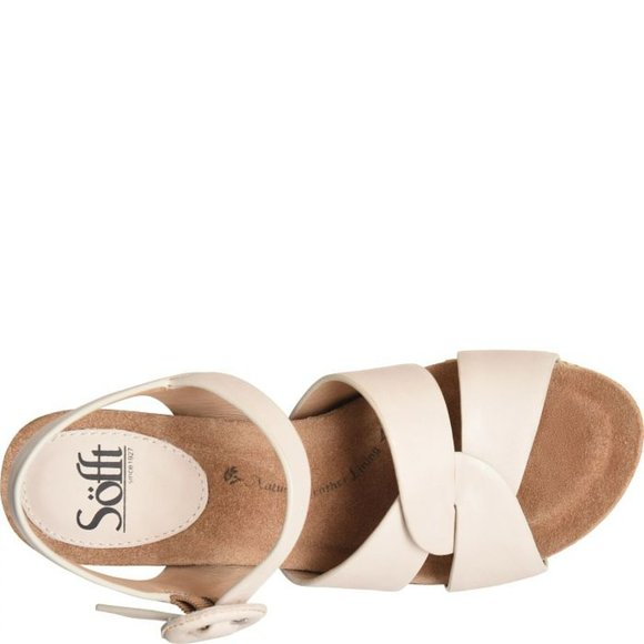 Sofft Cassidy Beige  Wedge Sz 10M New - Picture 2 of 13
